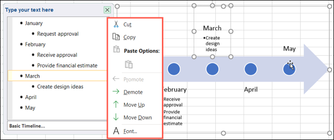如何在 Microsoft Excel 中创建项目时间线