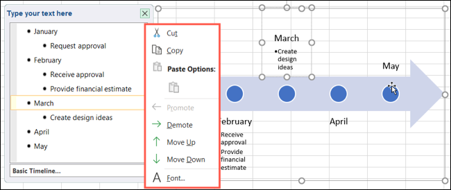 TextPane-ExcelProjectTimeline