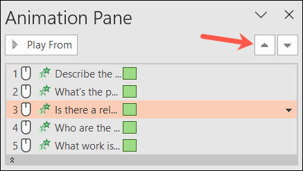 如何在 Microsoft PowerPoint 中重新排序动画 如何在 Microsoft PowerPoint 中重新排序动画