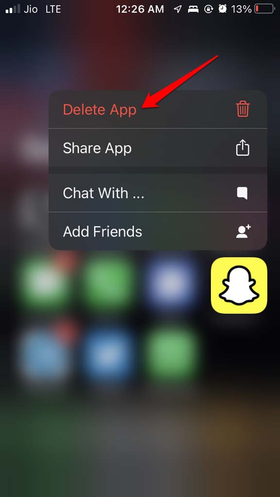 delete-Snapchat-from-iPhone