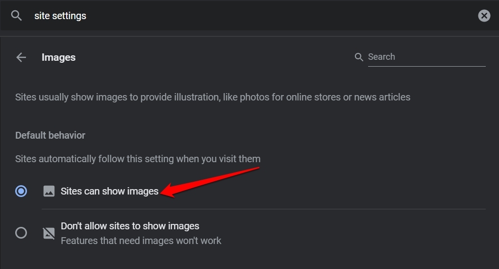sites-can-show-images-Chrome