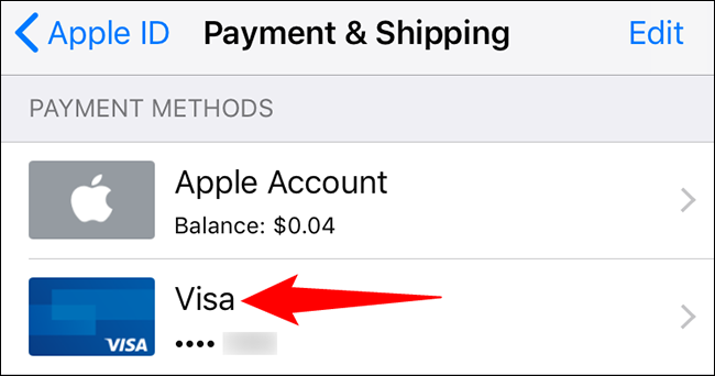 如何从 iPhone 中删除付款方式