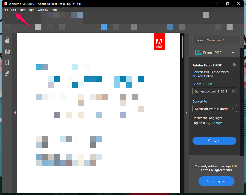在 Adob​​e Acrobat 中启用深色模式：Windows、iOS 和 Android