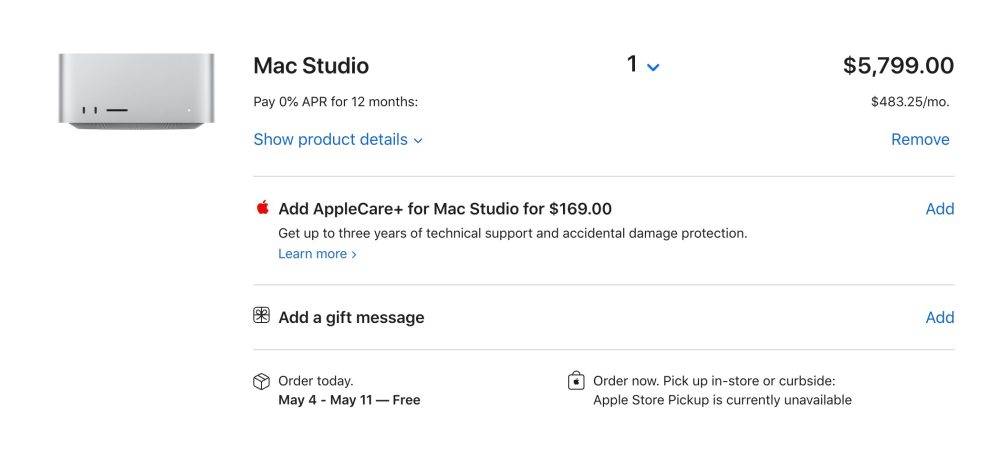 Mac Studio 和 Studio Display 发布后预计发货时间会推迟到 5 月