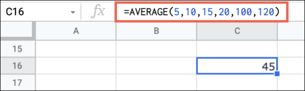 如何计算 Google 表格中的平均值 如何计算 Google 表格中的平均值