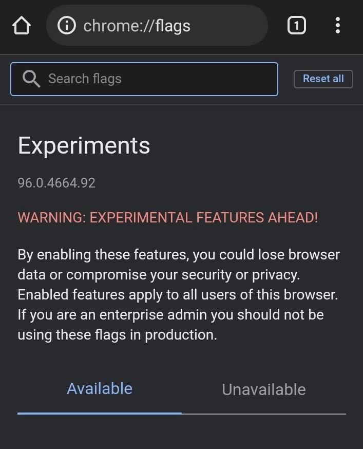 Google_Chrome_Flags_page_in_Android_Smartphon