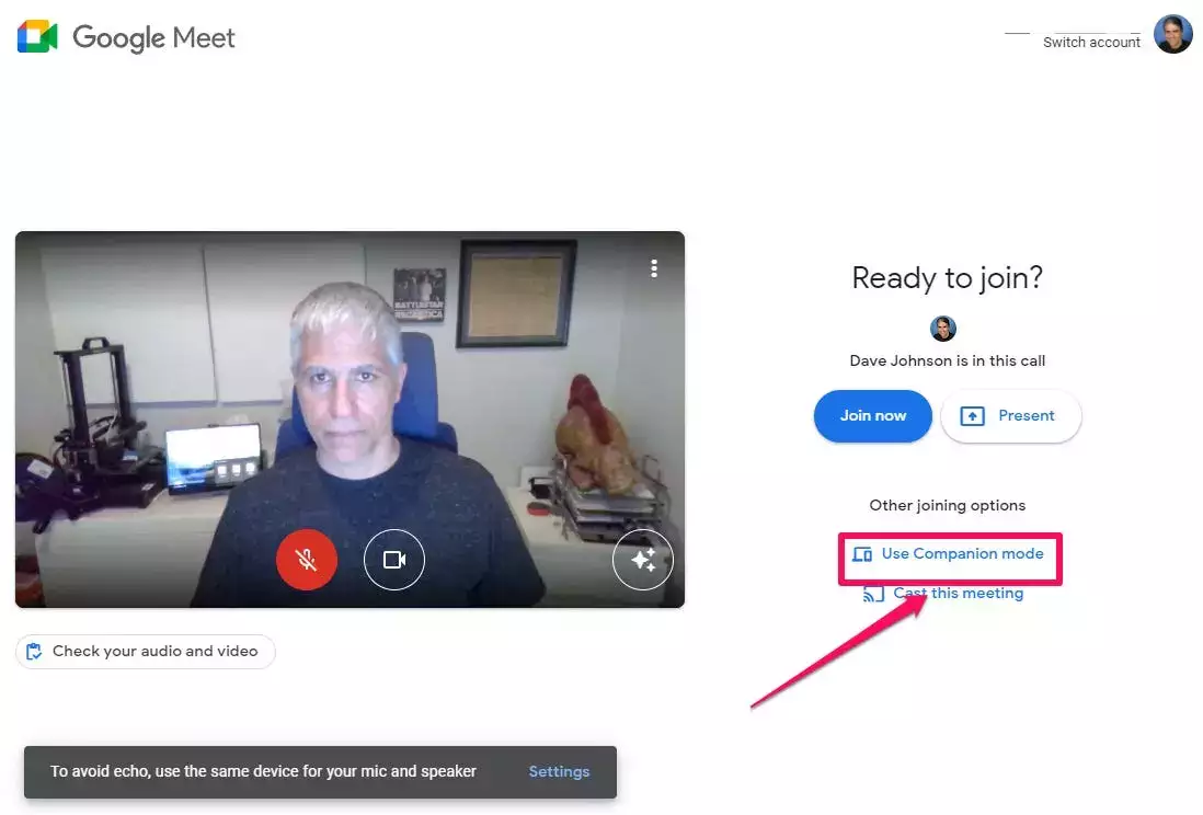 如何使用 Google Meet 中新的“同伴模式”功能通过第二个屏幕加入会议 如何使用 Google Meet 中新的“同伴模式”功能通过第二个屏幕加入会议