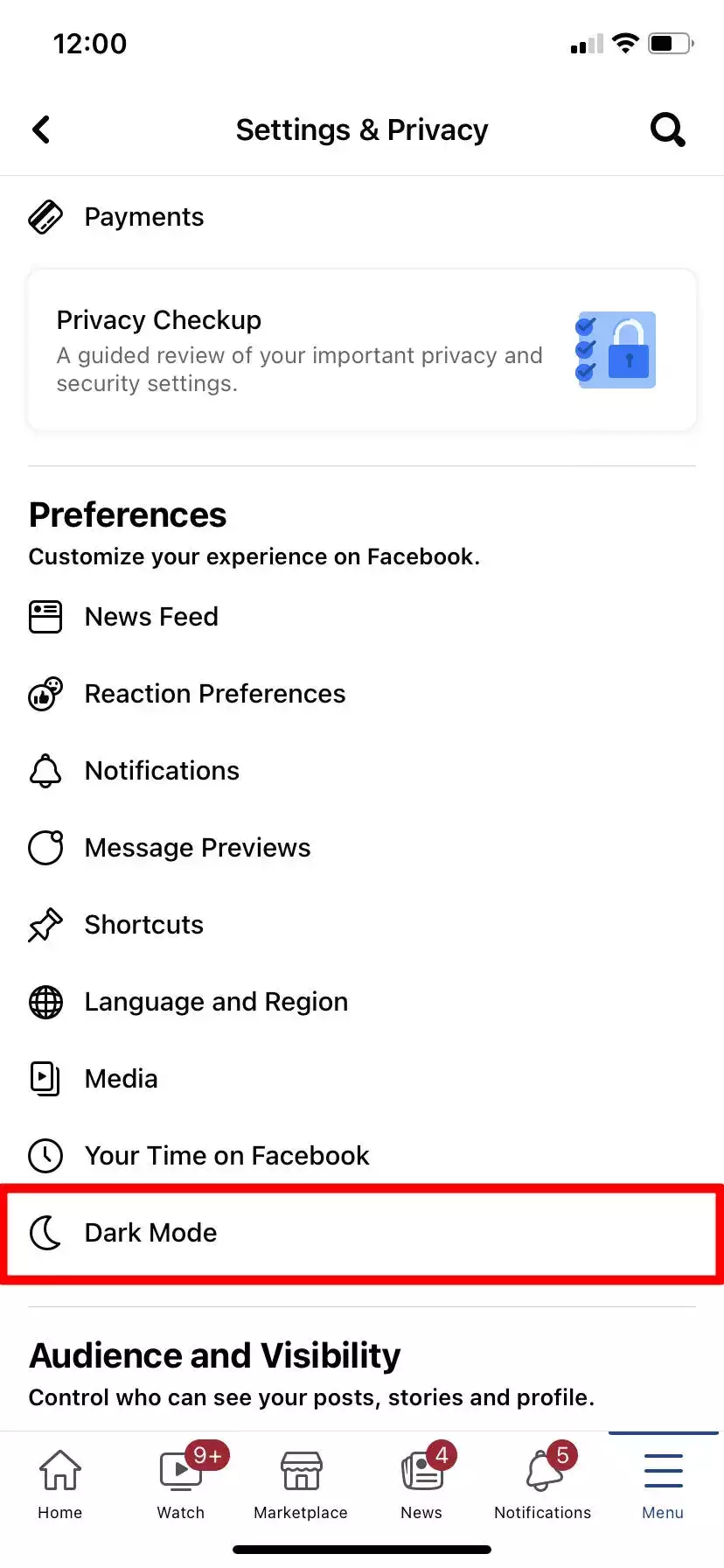如何在任何设备上打开 Facebook 的黑暗模式 如何在任何设备上打开 Facebook 的黑暗模式