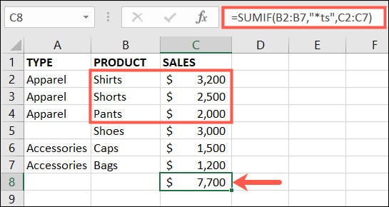 如何在 Microsoft Excel 中使用 SUMIF