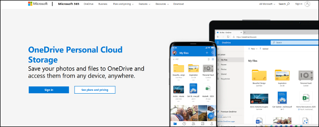 OneDrive-Homepage
