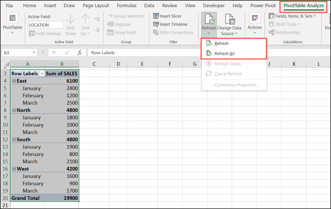 RefreshOrAll-ExcelRefreshPivotTable-1