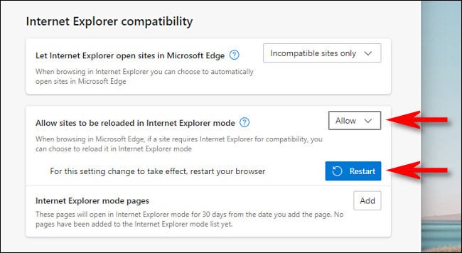 如何在 Edge 中使用 Internet Explorer 模式
