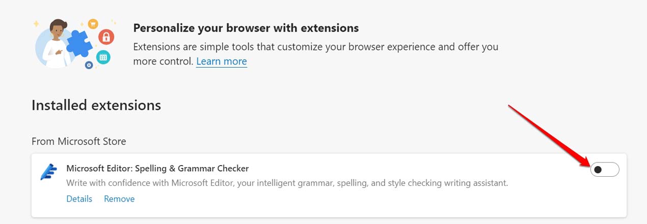 disable-browser-extension-on-Edge-browser