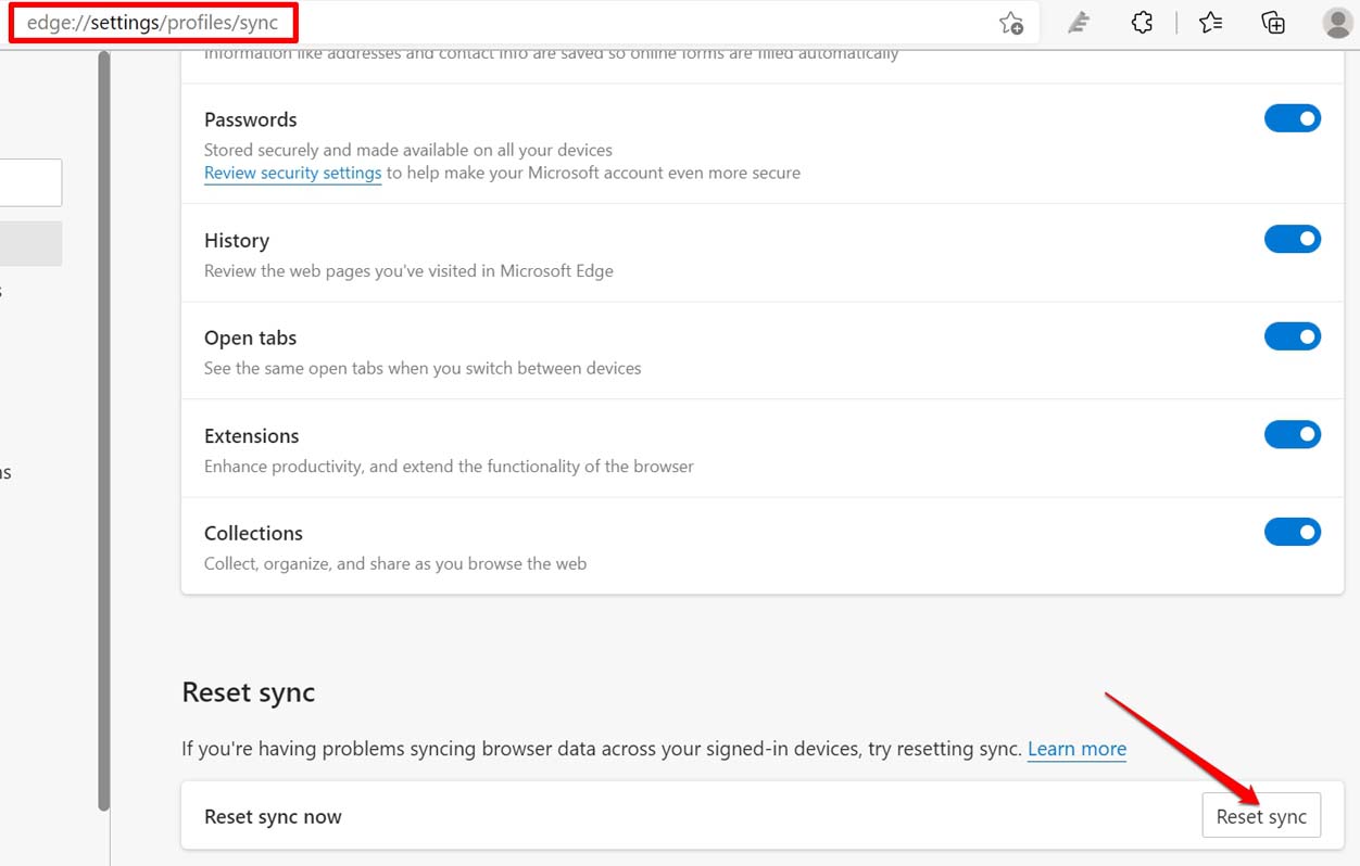 enable-reset-sync-on-Edge-browser