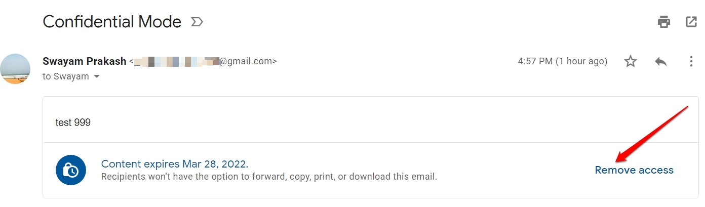 remove-access-from-confidential-email