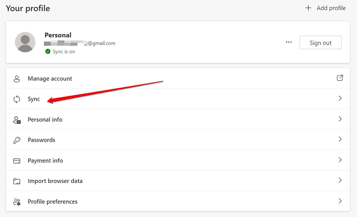 sync-settings-Edge-browser