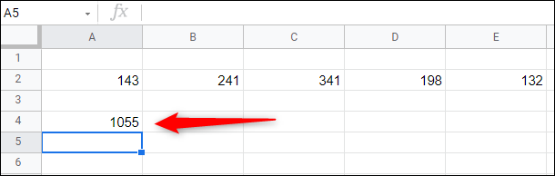 The-result-of-the-sum-of-the-row-of-numbers.