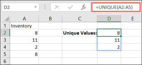 如何计算 Microsoft Excel 中的唯一值
