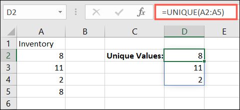 UniqueFunction-ExcelCountUnique