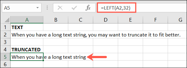 LEFT32-ExcelTruncateText