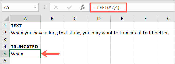 LEFT4-ExcelTruncateText