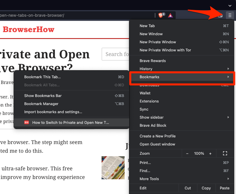 如何在 Brave 浏览器上添加书签和管理书签? 如何在 Brave 浏览器上添加书签和管理书签?