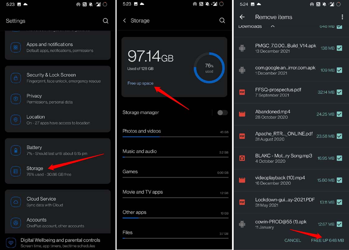 free-storage-space-on-Android