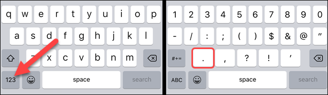 在 iPhone 上输入句点的最快方法 在 iPhone 上输入句点的最快方法