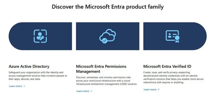 Microsoft Entra 以身份产品套件的形式出现 Microsoft Entra 以身份产品套件的形式出现