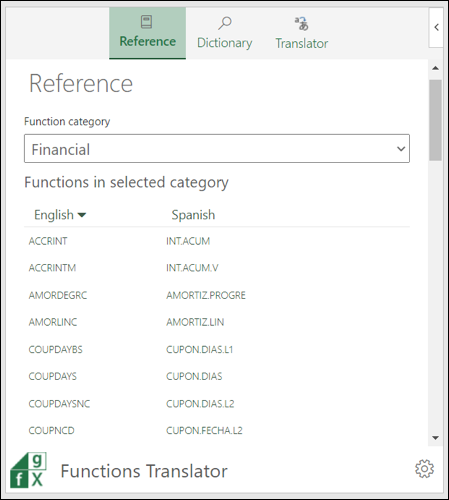 Reference-ExcelFunctionsTranslator