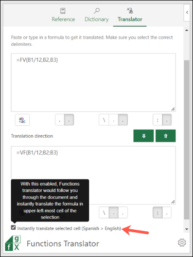 TranslateSelected-ExcelFunctionsTranslator