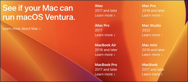 macOS 13 Ventura 可以在我的 MacBook 或台式机 Mac 上运行吗? macOS 13 Ventura 可以在我的 MacBook 或台式机 Mac 上运行吗?