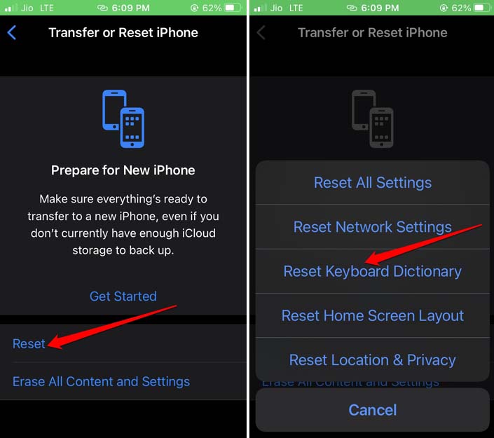 reset-keyboard-dictionary-iPhone
