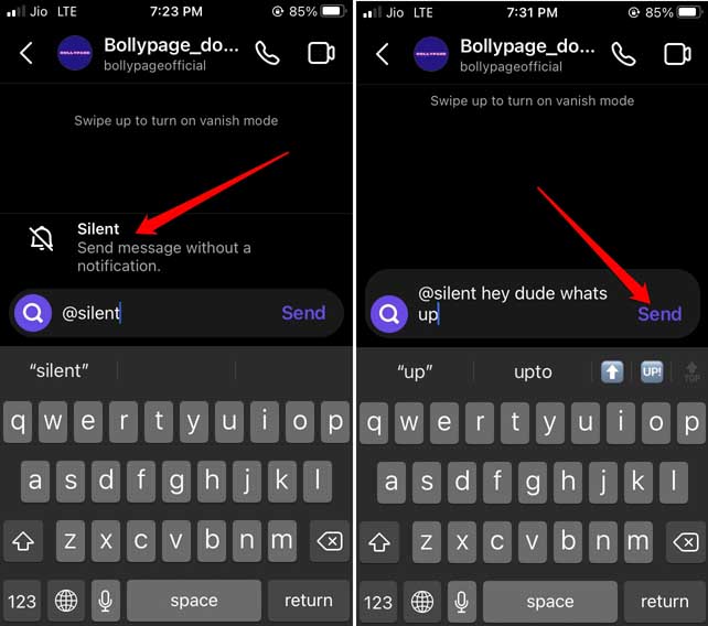 send-silent-messages-on-Instagram