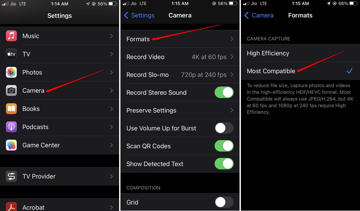 set-most-compatible-format-for-iPhone-camera