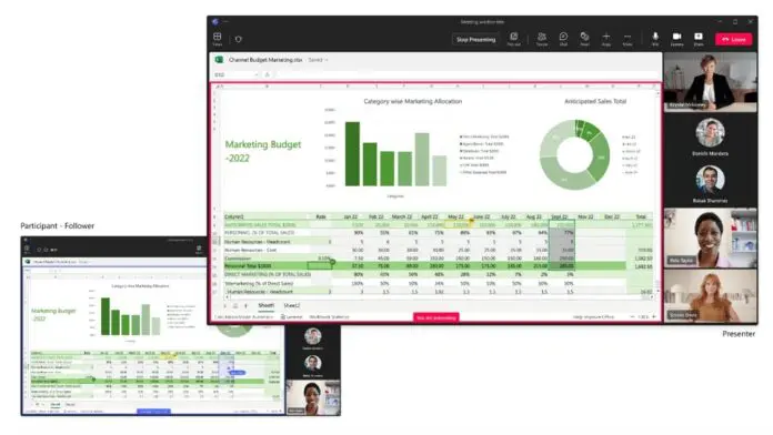 Microsoft Teams 现在支持 Excel 实时文件的会议协作 Microsoft Teams 现在支持 Excel 实时文件的会议协作