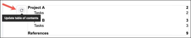 UpdateTOC-GoogleDocsBetterDocuments