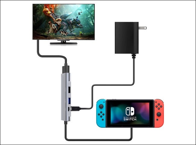 如何将 Nintendo Switch 连接到电视(有或没有基座) 如何将 Nintendo Switch 连接到电视(有或没有基座)