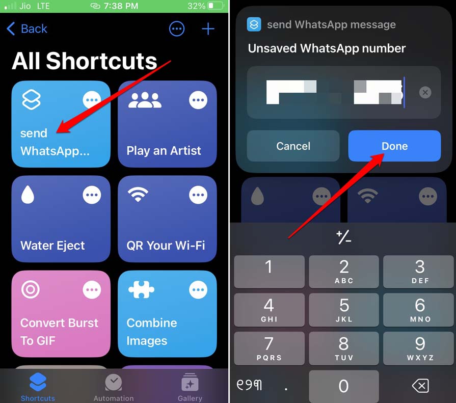 send-message-in-WhatsApp-using-Siri-shortcut