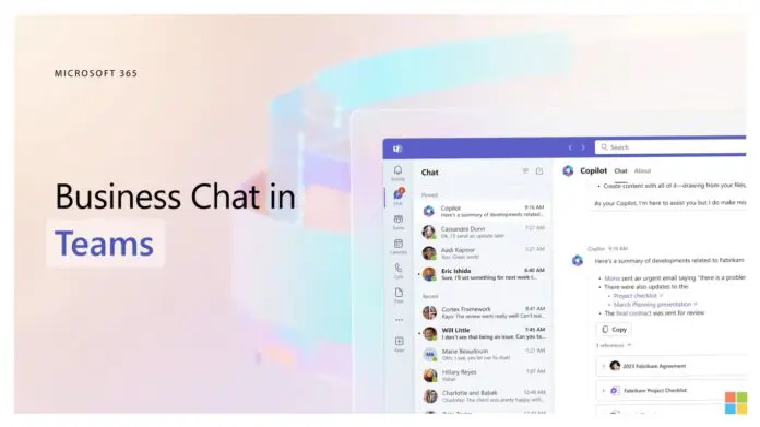微软的商务聊天是由必应提供支持的新Microsoft 365助手。 微软的商务聊天是由必应提供支持的新Microsoft 365助手。