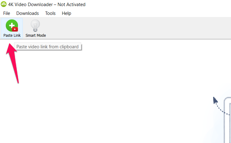 Paste_Copied_Video_Link_in_4K_Video_Downloader