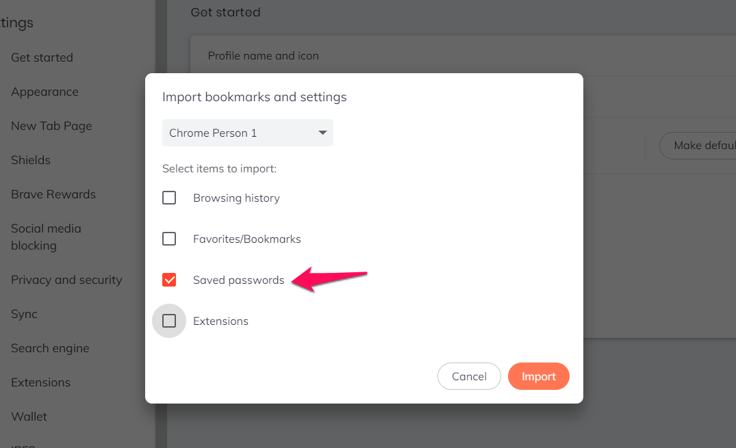 Saved_Password_Checkbox_enabled_for_Brave_Import