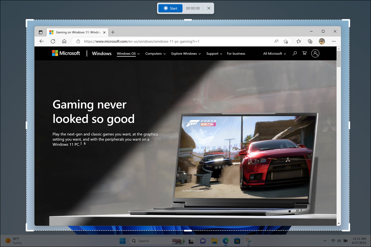 Windows 11上的截图工具现在可以录制您的屏幕 Windows 11上的截图工具现在可以录制您的屏幕