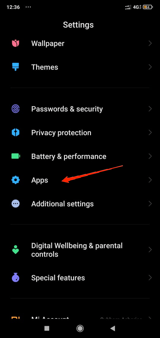 Scroll-down-and-tap-on-the-Apps-section.