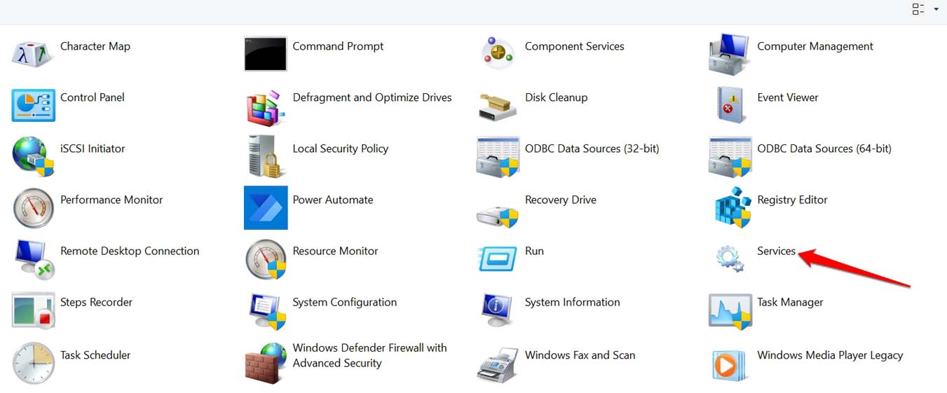 launch-the-Services-app-from-Control-panel