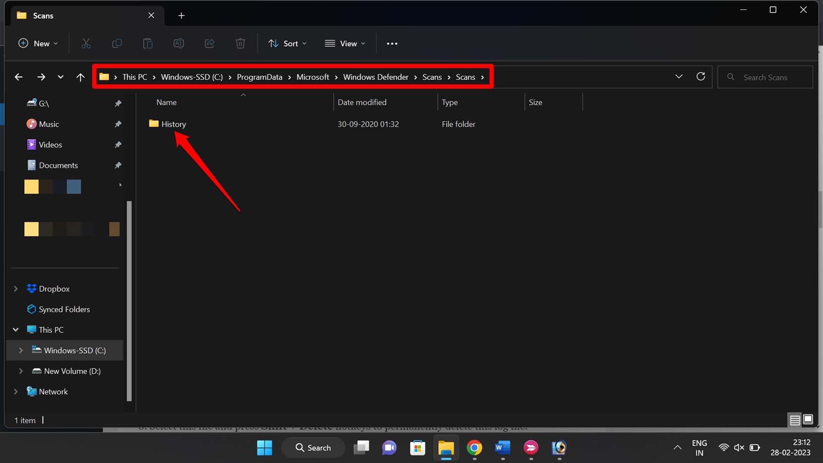 scan-history-log-file-in-Windows-primary-driver