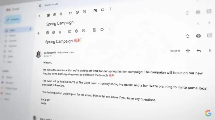 谷歌在Gmail和文档中测试生成式AI 谷歌在Gmail和文档中测试生成式AI