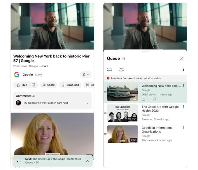 YouTube Premium具有新的视频质量选项，更多功能