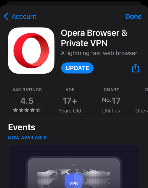 Update_Opera_browser_from_App_Details_page_on_iPhone