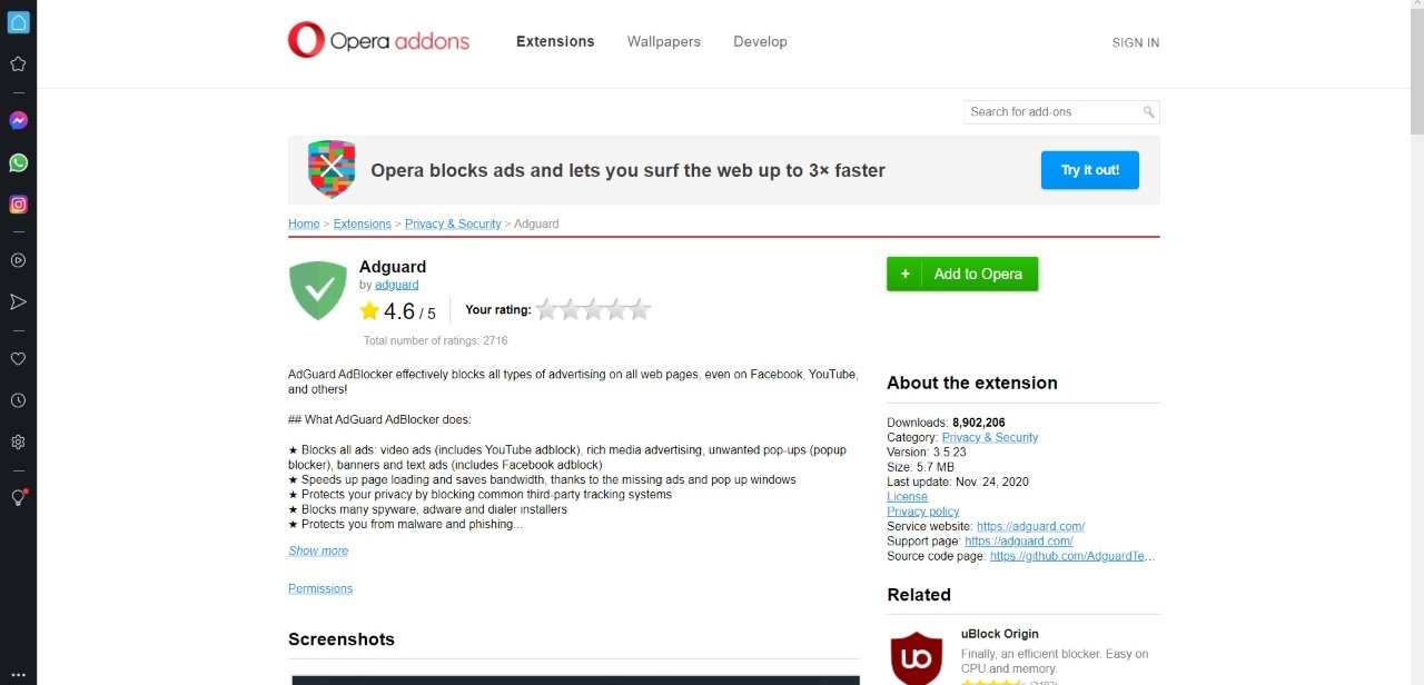 AdGuard-Opera-Add-on